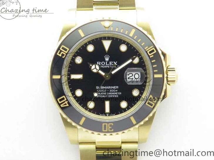 MiroTime 0113 Submariner 41mm 126613 LN YG BP Maker Best Edition Black Dial on YG Bracelet OnTrend 2573